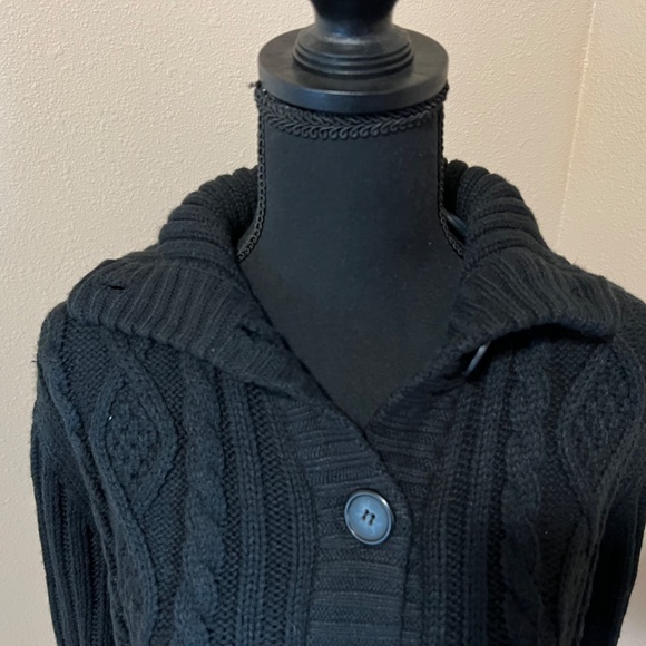 ST. JOHN'S BAY Black Button-Up Sweater NWT (Size Large) - Picture 11 of 16